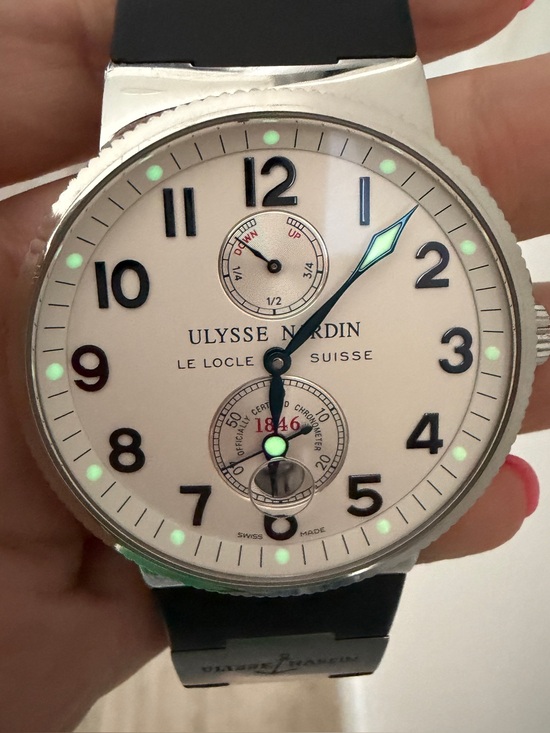 Ulysse Nardin Other - Rare Ulysse Nardin Maxi Marine 41mm Auto White Dial w/ Box